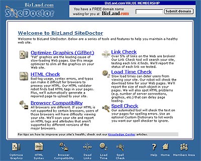 BizLand Home Page