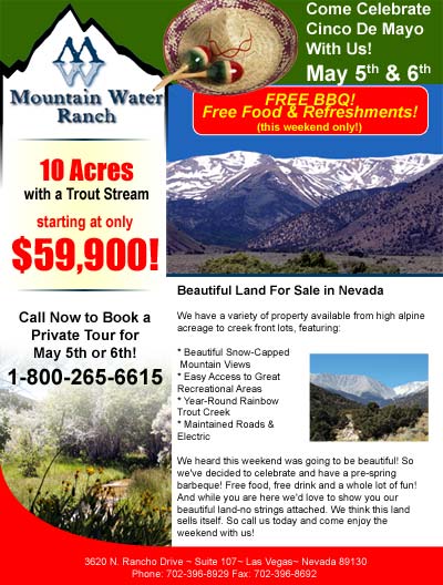 Mountain Water Ranch Email Newsletter