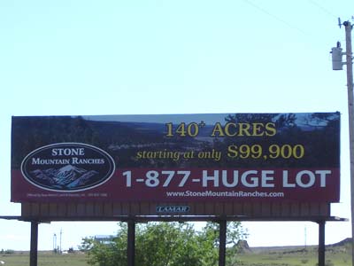 Stone Mountain Ranch Logo on a billboard