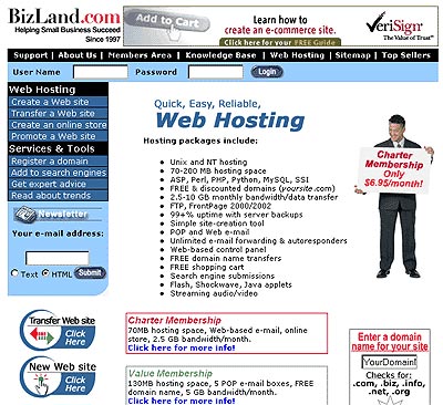 BizLand Home Page