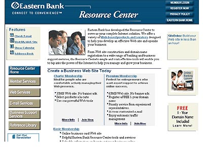 Eastern Bank Portal Home Page