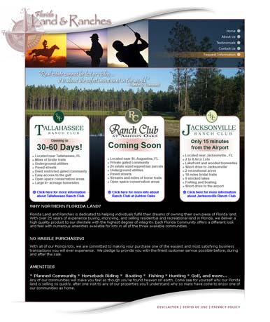 Florida Land & Lakes Home Page