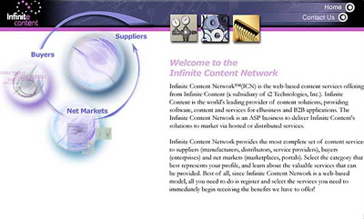 Infinite Content Home Page