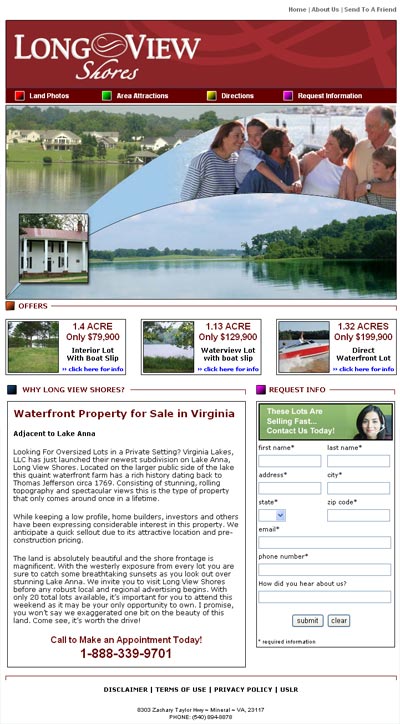Long View Shores Home Page