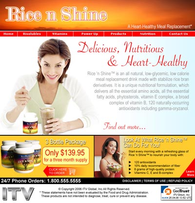 Rice 'n Shine Home Page