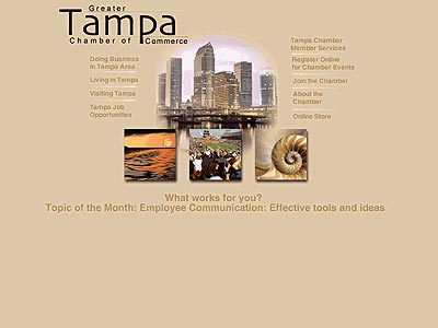 Tampa Chamber of Commerce Alternate Home Page